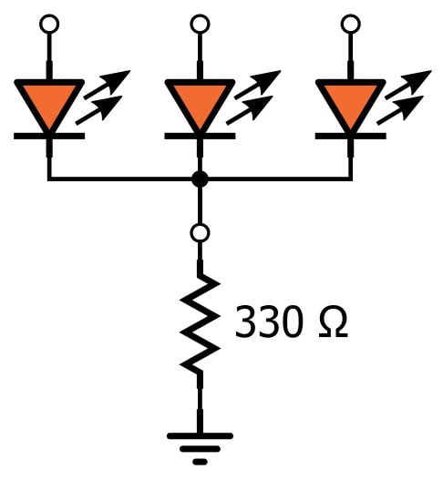 LED 阵列：一个电阻器还是多个？