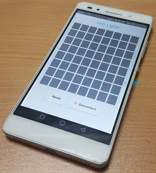 Arduino 8x8 LED Matrix Android App