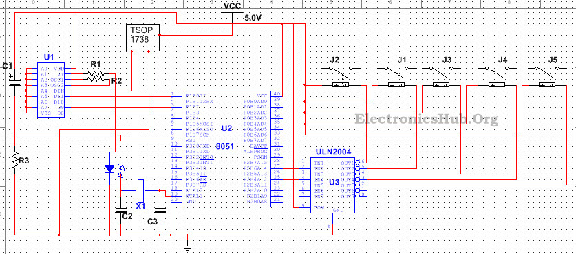 5 Channel Remote Control - Receiver Circuit