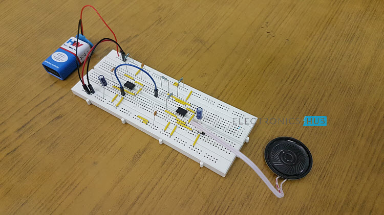 Police Siren Circuit using NE555 Timer Image 2