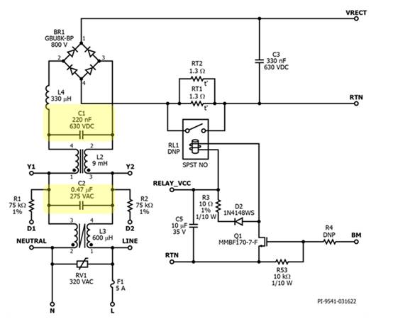 补偿 EMI 滤波器 X 电容对有源 PFC 功率因数的影响