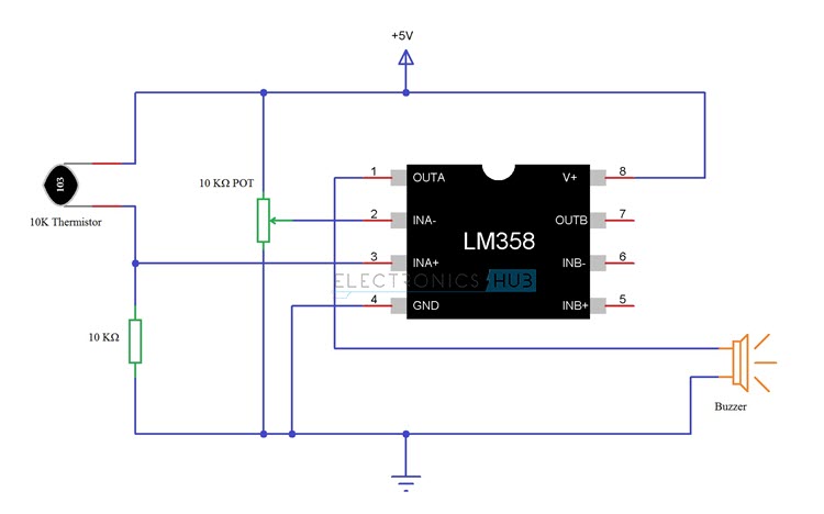 Simple Fire Alarm Circuit Diagram