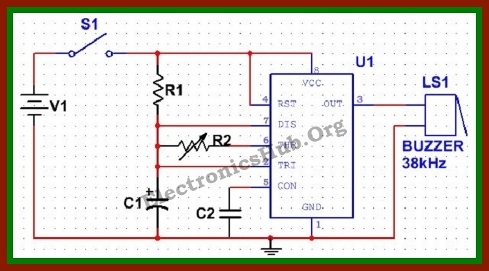 Electronic Mosquito Repellent Circuit Diagram